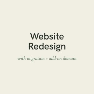 Website Redesign with a Content Migration and Add On Domain