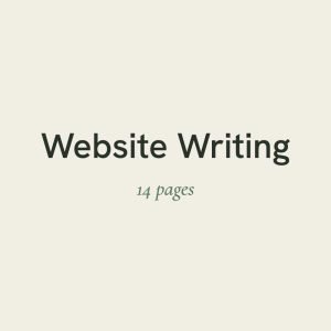Website Writing - 14 Pages