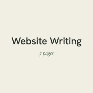 Website Writing - 7 Pages